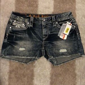 Beautiful distressed Rock Revival shorts size 29